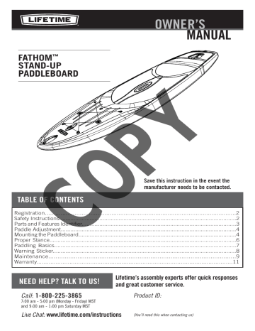 Lifetime 90666 Owner S Manual Manualzz