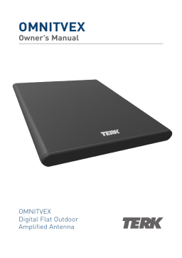 TERK Technologies OMNITVEX Omni-Directional, Amplified Digital Flat Outdoor HDTV Antenna User Manual