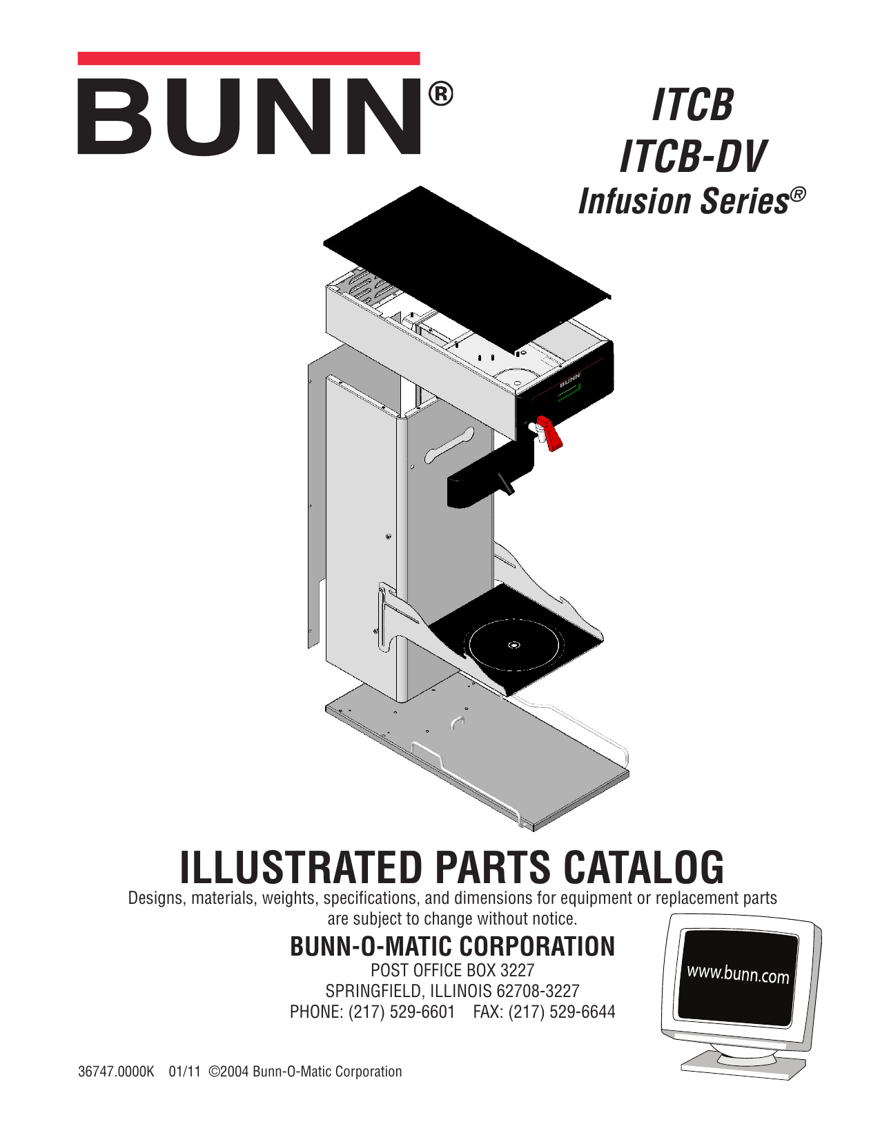 BunnOMatic ITCBDV Part Manual Manualzz