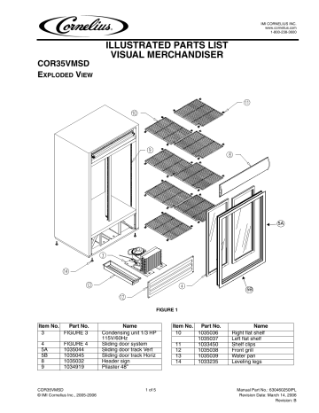 IMI Cornelius, Inc. COR35VMSD Part Manual | Manualzz