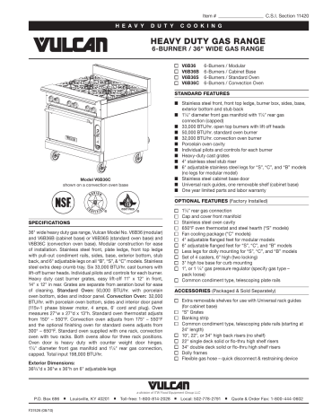 vulcan v6b36c