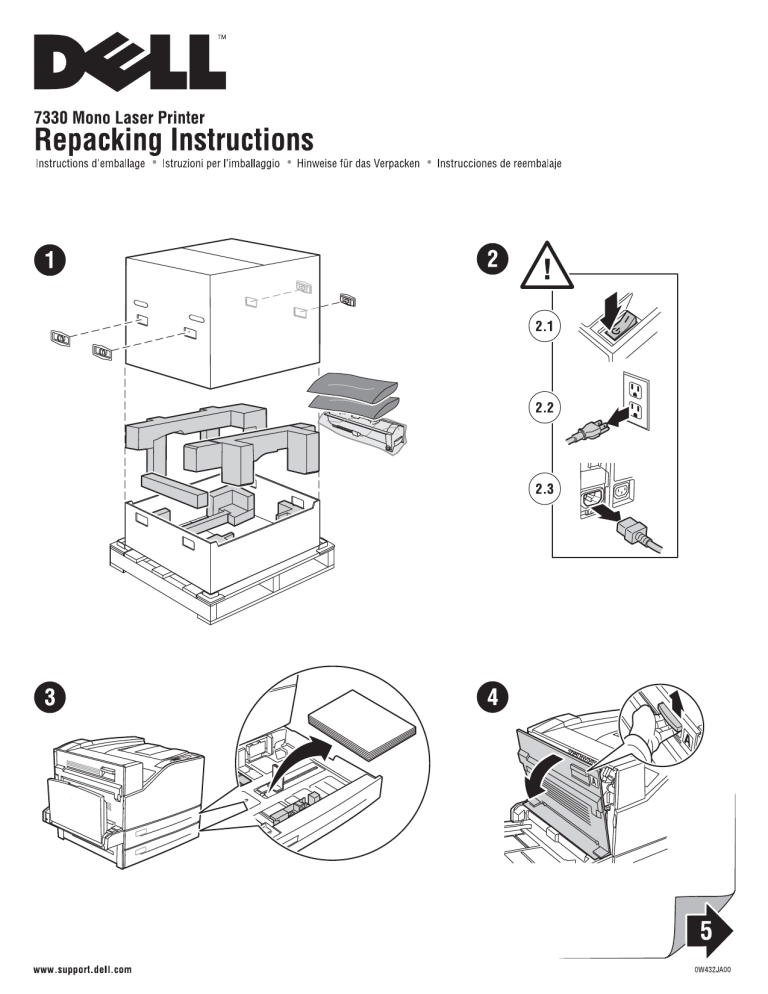 Dell 7330dn Mono Laser Printer User guide | Manualzz