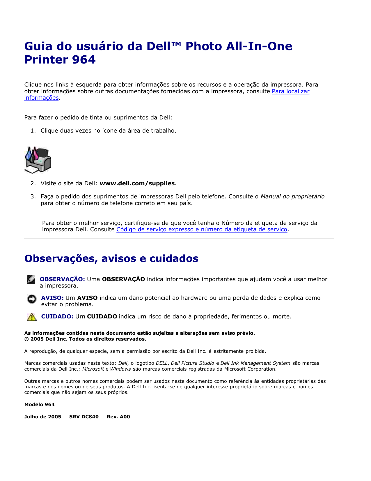 dell 964 printer
