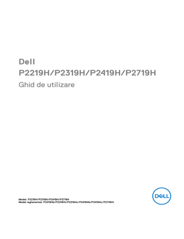 Dell P2719H electronics accessory Manualul utilizatorului | Manualzz