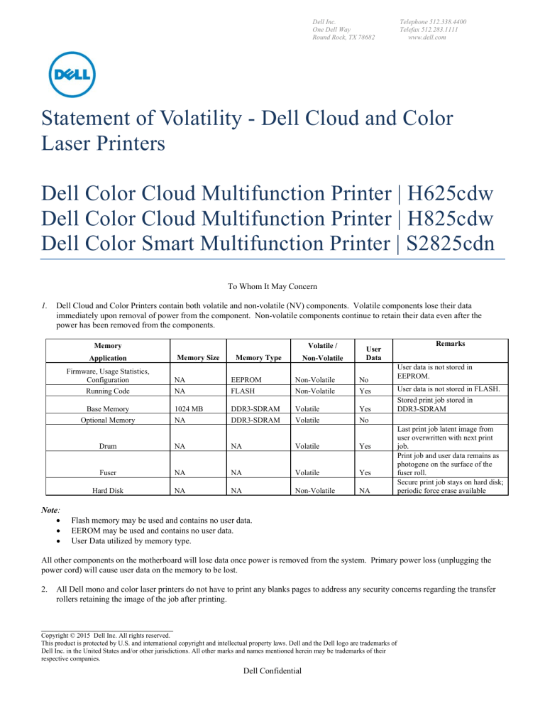 Dell S2825cdn Smart MFP Laser Printer Owner's manual | Manualzz