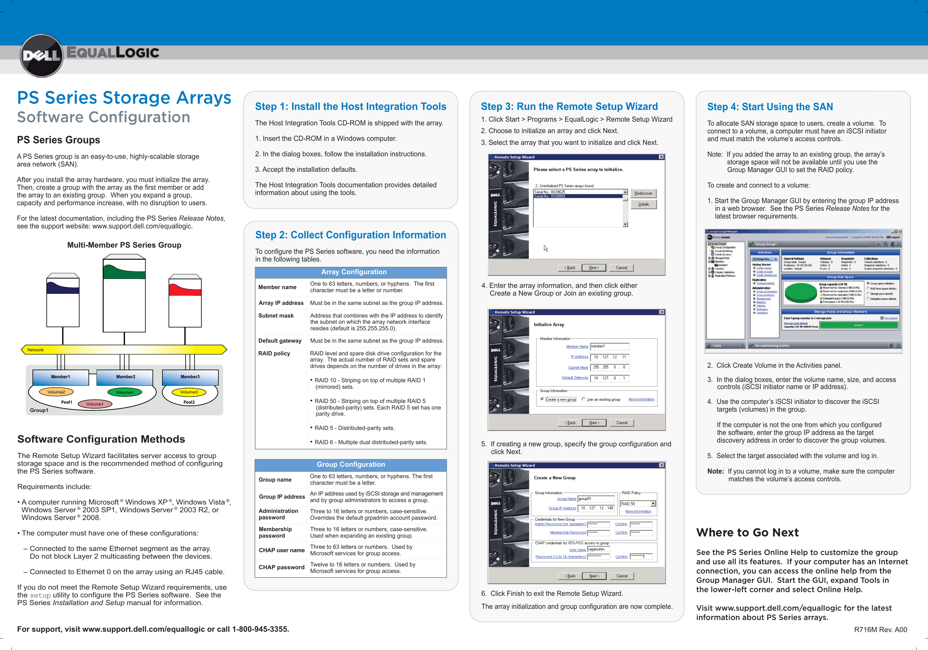 Dell Equallogic PS6000s storage Quick Start Guide | Manualzz