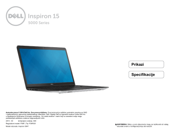 Dell Inspiron 5547 laptop specifikacija | Manualzz