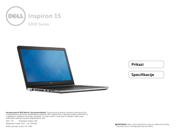 Dell Inspiron 5555 laptop specifikacija | Manualzz
