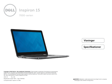 Dell Inspiron 7568 2-in-1 laptop Specifikation | Manualzz