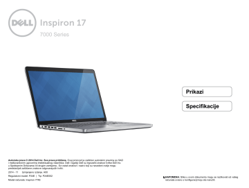 Dell Inspiron 7746 laptop specifikacija | Manualzz