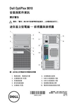 Dell OptiPlex 9010 desktop ユーザーガイド