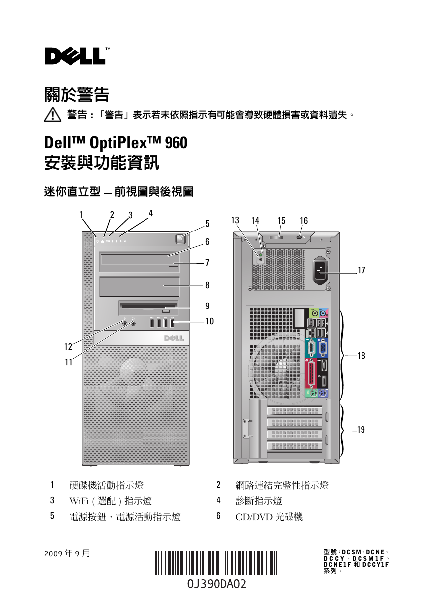 Dell Optiplex 960 Desktop クイックスタートガイド Manualzz