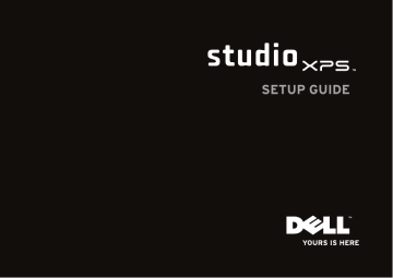 Setting Up Your Studio XPS Laptop. Dell 1647, studio XPS, studio xps 16, Studio XPS M1640, Studio XPS 1645, Studio XPS PP35L, 1645, PP35L, PF42Y, Studio XPS 1647 | Manualzz