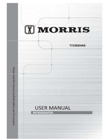 Morris T72302HAD COMBI REFRIGERATOR Instructions manual | Manualzz