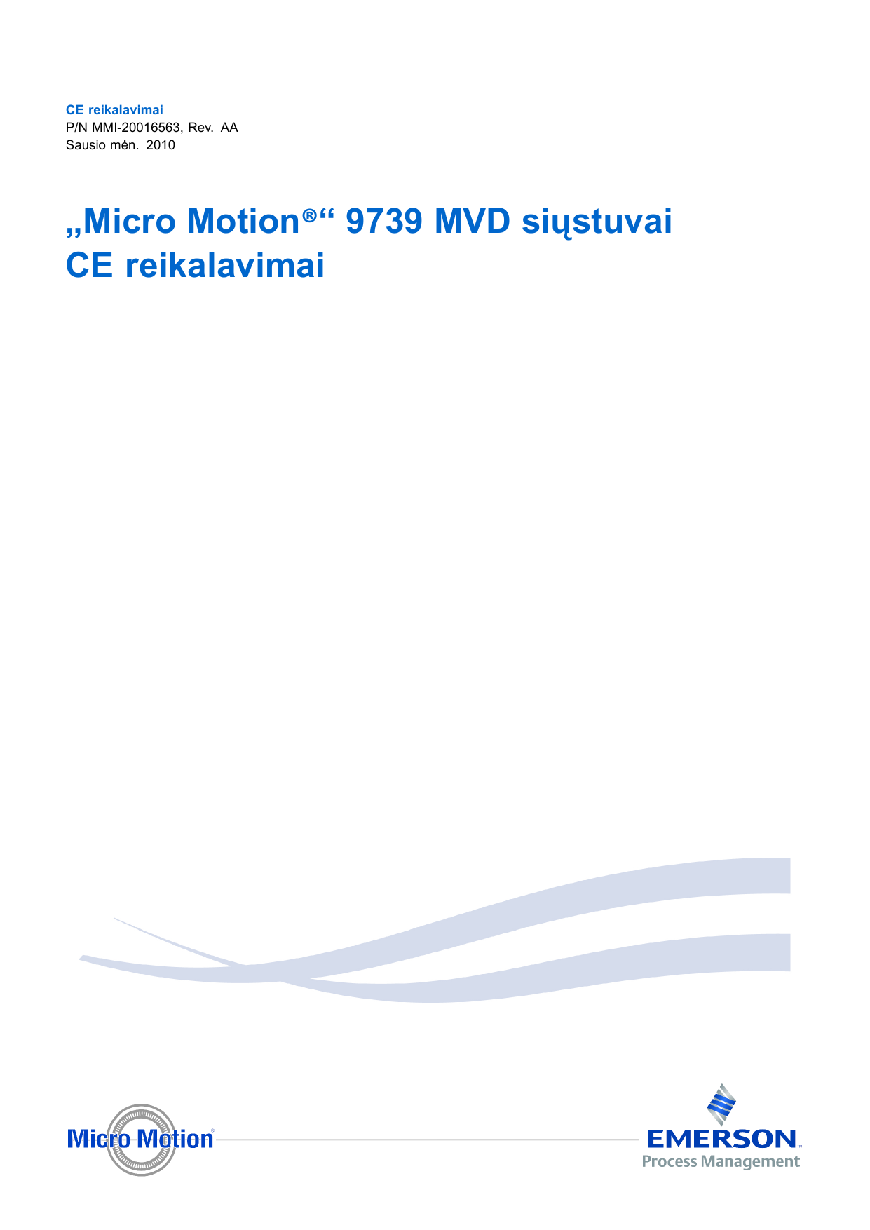 Micro Motion 9739 MVD siÅ³stuvai CE reikalavimai Naudotojo gidas | Manualzz