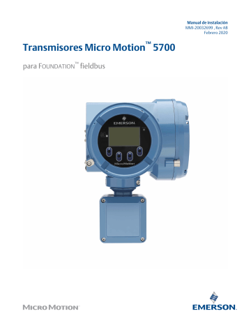 Micro Motion Transmisores 5700 Installation manual | Manualzz