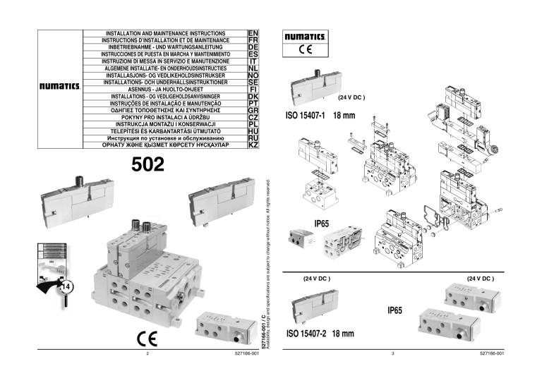 Aventics Series 502 G3 580 Iso 1 2 18mm Owner S Manual Manualzz