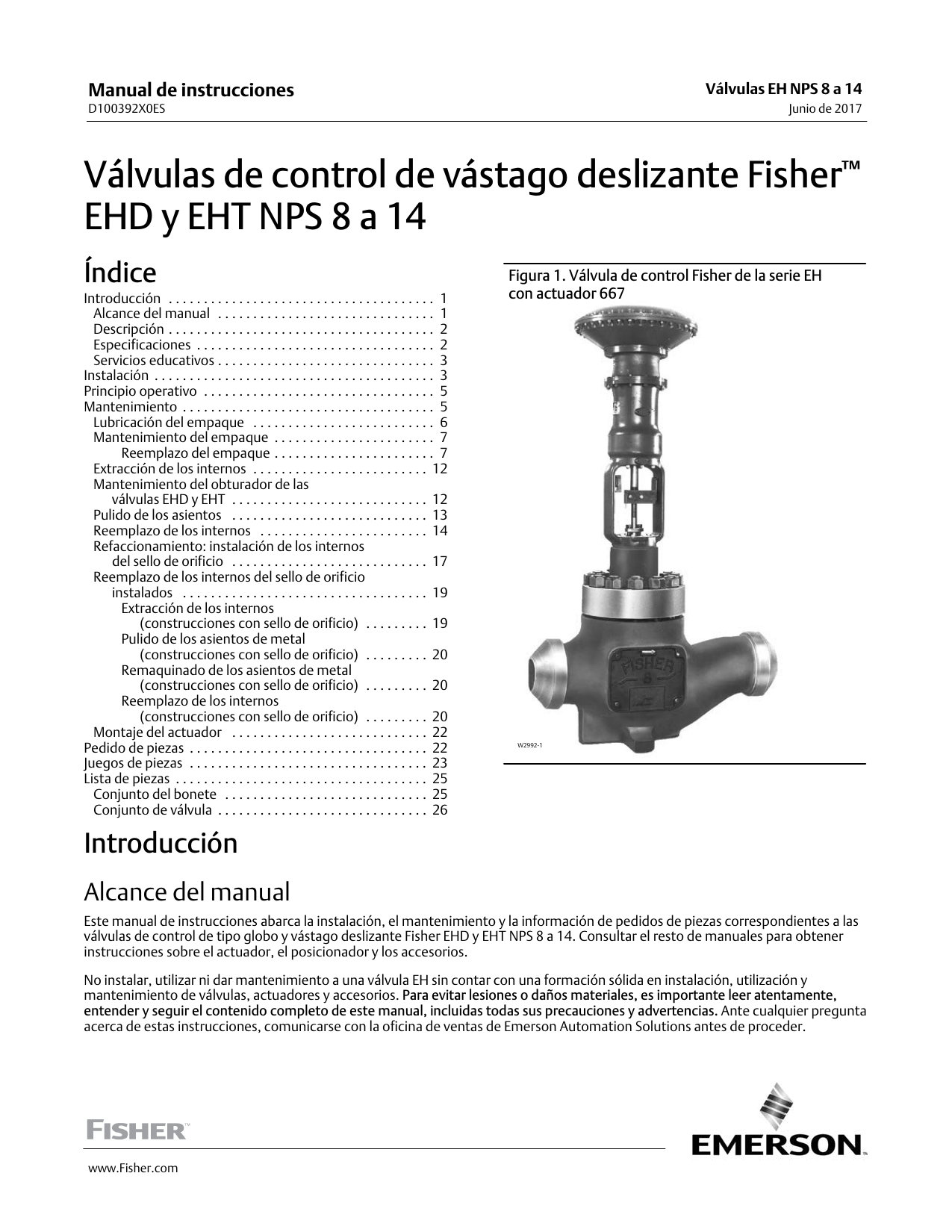 Fisher Válvulas de control de vástago deslizante EHD y EHT NPS 8 a 14( EHD and EHT NPS 8 through
