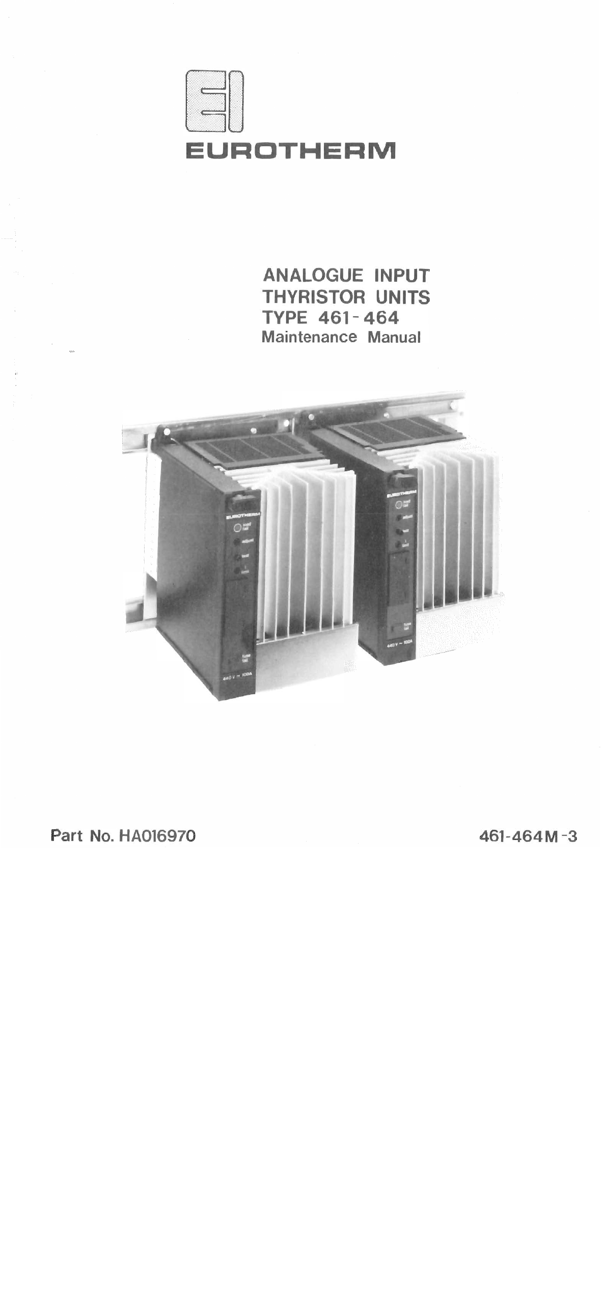 Eurotherm 461 464 Maintenance Owner S Manual Manualzz