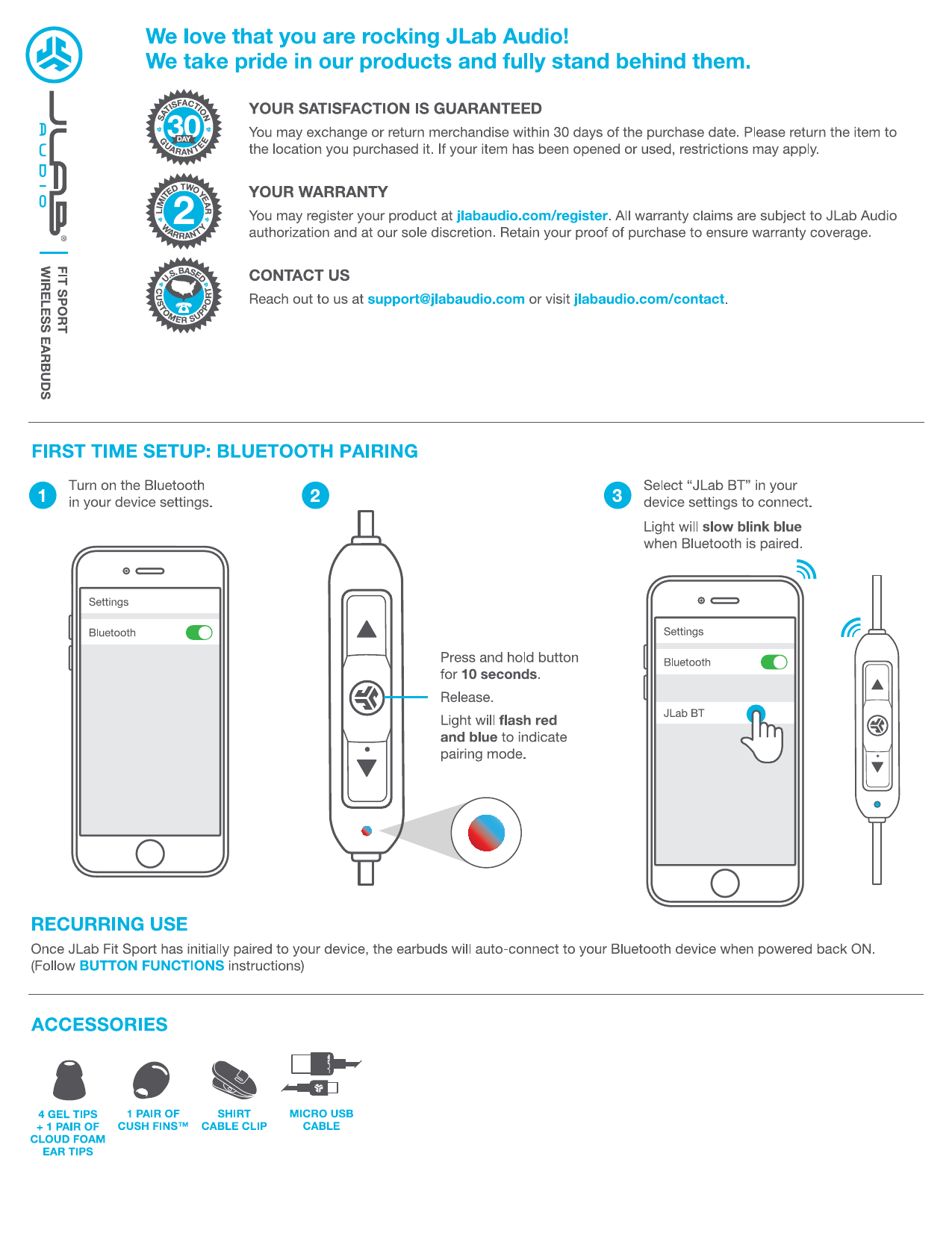 JLab Fit In-Ear Sport Wireless 