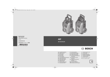 Bosch AQT 42-13 Pressure Washer Manual de utilizare | Manualzz