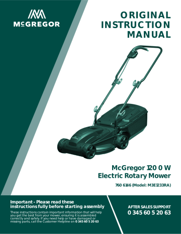 Mcgregor lawn best sale mower manual