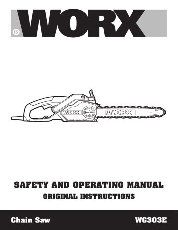 Worx WG303E 40cm Corded Chainsaw Instruction Manual Manualzz