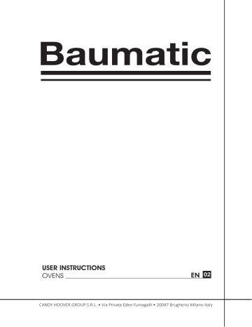 Baumatic BOFT604X Single Electric Oven User Instructions | Manualzz