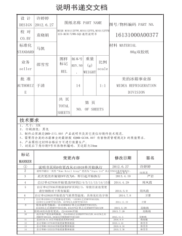 bush m5585ucfr under counter freezer manual