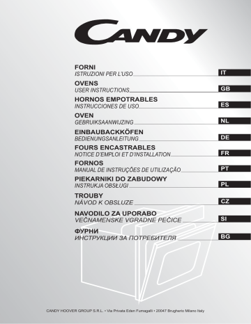 Candy FCS602X/E Multifunction Single Oven Instruction Manual | Manualzz