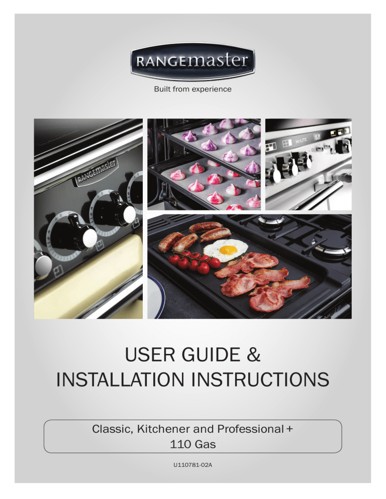 Rangemaster Professional 110 Gas Range Cooker User manual Manualzz