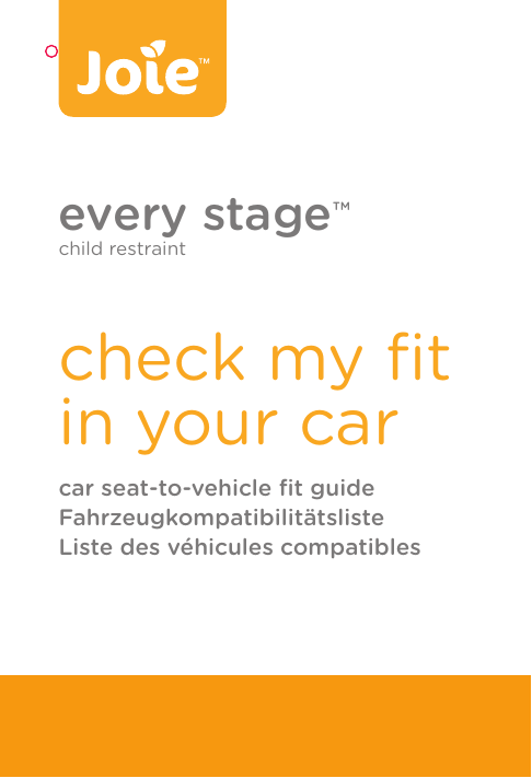 joie every stage instructions