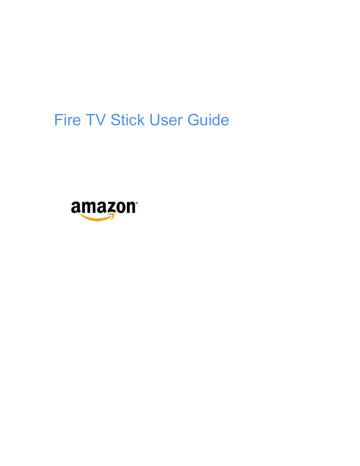 Amazon Fire TV Stick Instruction Manual | Manualzz