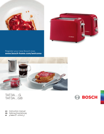 Bosch Village TAT3A0133G 2 Slice Toaster Benutzerhandbuch | Manualzz