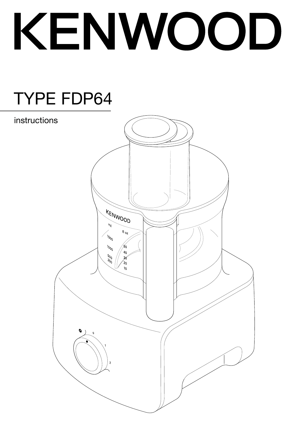 Kenwood Fdp646wh 1 5l Food Processor Wht User Manual Manualzz