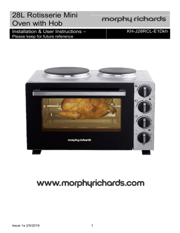 Morphy richards 23l rotisserie hotsell mini oven