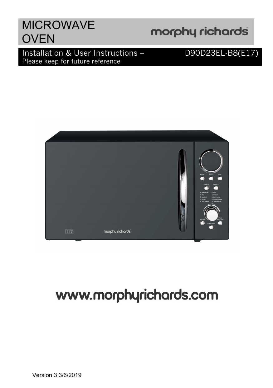 Morphy Richards 27 litres Convection Microwave Oven, Food odour will not  haunt you again! Morphy Richards 27 litres Convection Microwave Oven comes  with deodorizer and a host of extraordinary features.