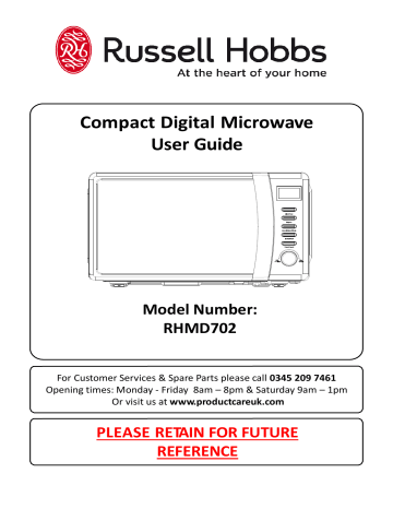 russell hobbs 700w standard microwave rhmd712 black