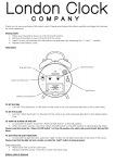 LONDON CLOCK Company Twin Bell Alarm Clock Manual