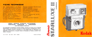 MODE D'EMPLOI PHOTO Cinema Kodak Modele Instamatic M4 Cine Camera EUR 7