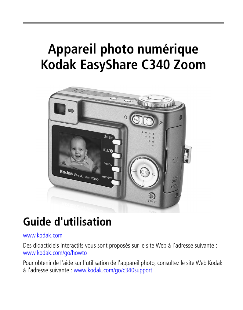 KODAK EASYSHARE GUIDE D'UTILISATION Télécharger le Pdf