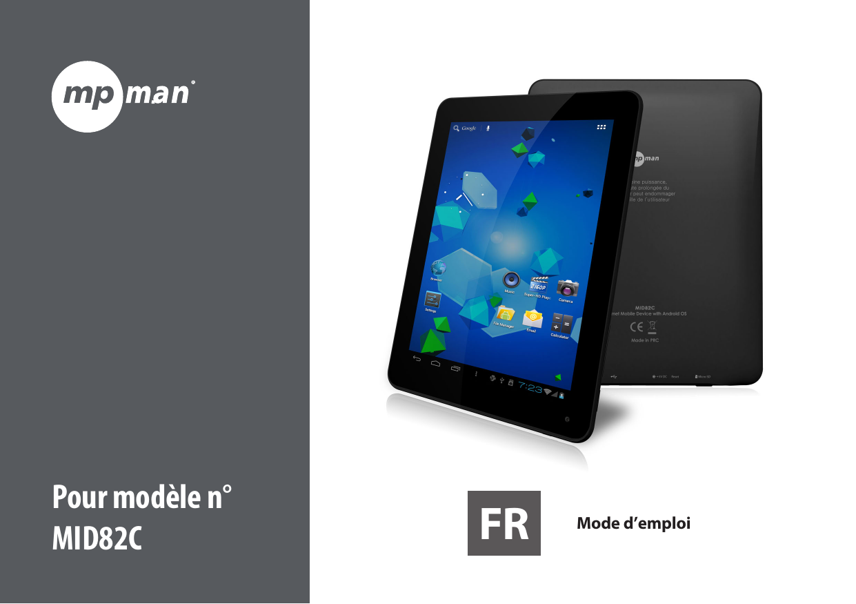 Comment Retrouver Le Schéma De Verrouillage D une Tablette Mpman MPMan MID 82C Mode d'emploi | Manualzz