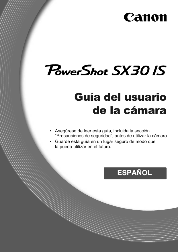 Canon PowerShot SX30 IS El manual del propietario | Manualzz
