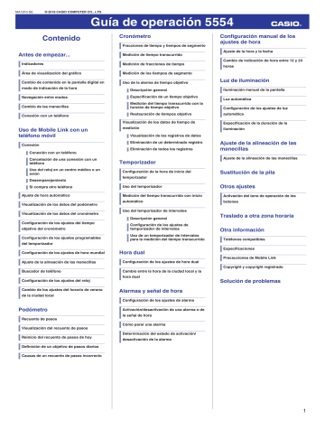 casio 5554 manual