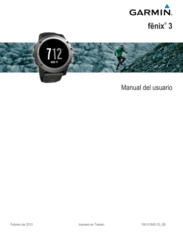 Garmin fenix 3 Instrucciones de operaci n Manualzz