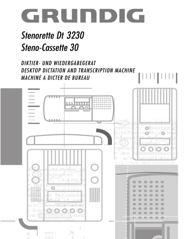 Kit de Transcription - GRUNDIG - Stenorette St 3221 - Casque Digta