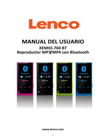 Lenco Xemio 760 BT Manual de usuario | Manualzz