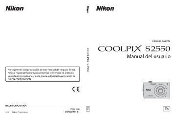 Nikon Coolpix S2550 Manual de usuario | Manualzz