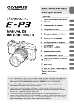 Olympus E P3 Operating Instructions User Manual