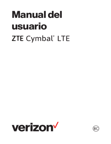ZTE Cymbal LTE Verizon Wireless Instrucciones de operación | Manualzz